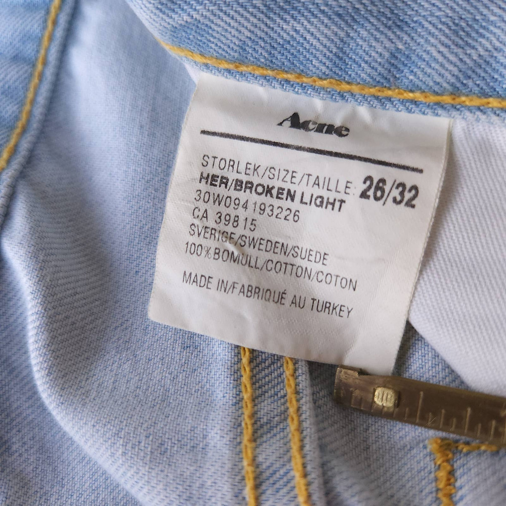 Acne Studios Patchwork Light Wash Straight Leg Je… - image 5